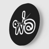 Thai Father - พ่อ / Phaw - Thai Language Script Große Wanduhr (Winkel)