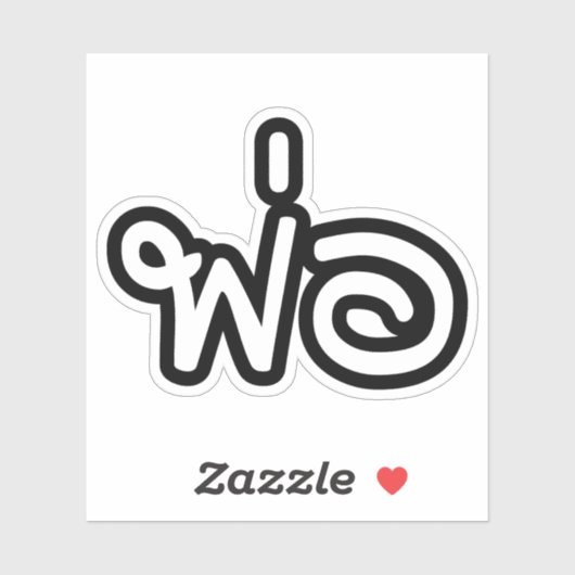 Thai Father - พ่ อ / Phaw - Thai-Sprachskript Aufkleber (Blatt)