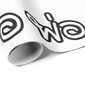 Thai Father - พ่ อ / Phaw - Thai-Sprachskript Geschenkpapier (Rolleneckpunkt)