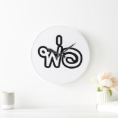 Thai Father - พ่ อ / Phaw - Thai-Sprachskript Große Wanduhr (Zuhause)