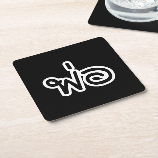 Thai Father - พ่ อ / Phaw - Thai-Sprachskript Rechteckiger Pappuntersetzer (angewinkelt)