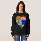 Thai Flag Herz Sweatshirt (Vorne ganz)