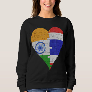 Thai Flag Herz Sweatshirt
