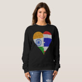 Thai Flag Herz Sweatshirt (Vorne ganz)