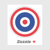 Thai Flag Roundel Target Aufkleber (Blatt)