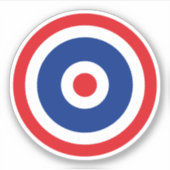 Thai Flag Roundel Target Aufkleber (Vorderseite)