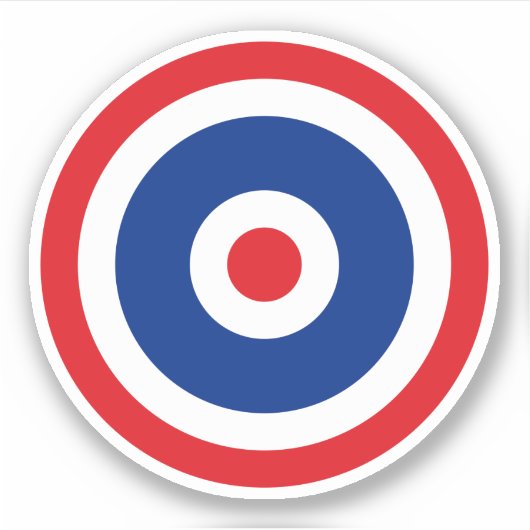 Thai Flag Roundel Target Aufkleber (Vorderseite)
