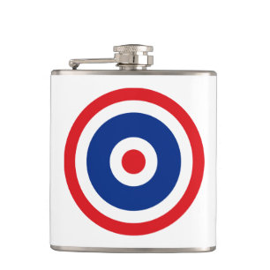 Thai Flag Roundel Target Flachmann