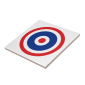 Thai Flag Roundel Target Fliese (Seite)