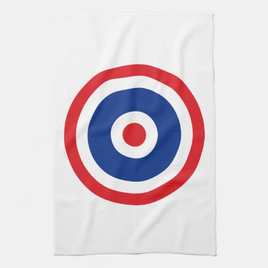 Thai Flag Roundel Target Küchentuch (Vertikal)
