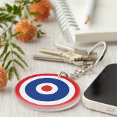 Thai Flag Roundel Target Schlüsselanhänger (Vorderseite rechts)