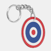 Thai Flag Roundel Target Schlüsselanhänger (Vorderseite links)