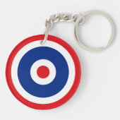 Thai Flag Roundel Target Schlüsselanhänger (Rückseite)