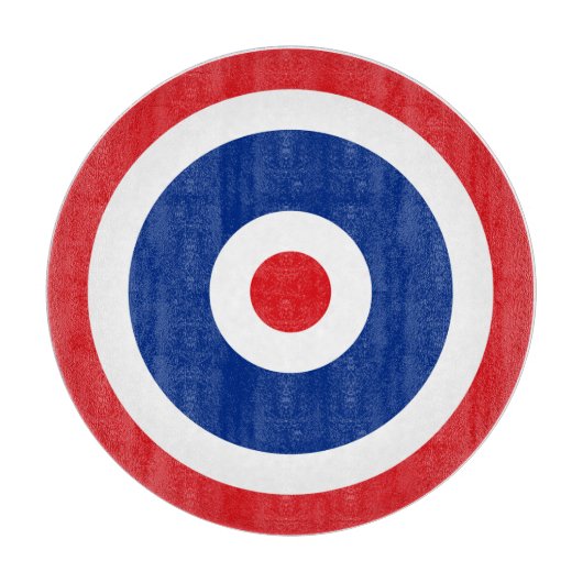 Thai Flag Roundel Target Schneidebrett (Vorderseite)