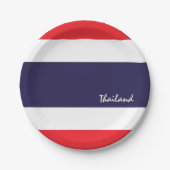 Thai Flag Teller, Party, Sport, Thailand Pappteller (Vorderseite)