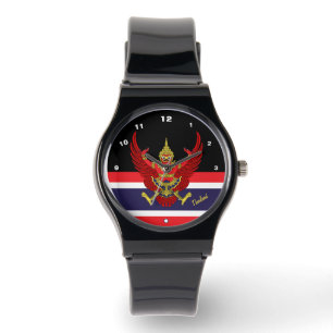 Thai Flag Watch, Garuda, Thailand Mode /sport Armbanduhr