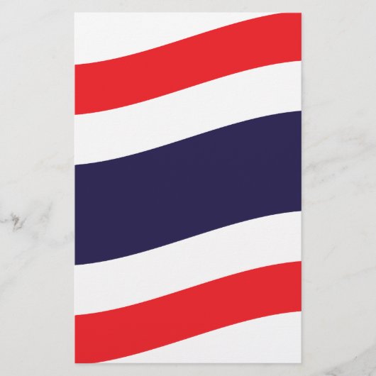 Thai Flag Wave Briefpapier (Vorderseite)