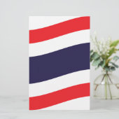 Thai Flag Wave Briefpapier (Stehend Vorderseite)