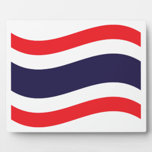 Thai Flag Wave Fotoplatte
