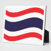 Thai Flag Wave Fotoplatte (Seite)
