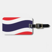 Thai Flag Wave Gepäckanhänger (Vorderseite horizontal)