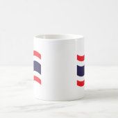 Thai Flag Wave Kaffeetasse (Mittel)