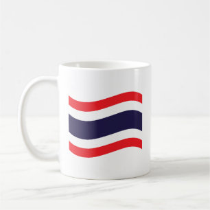 Thai Flag Wave Kaffeetasse