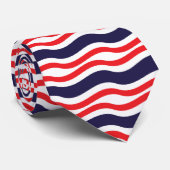 Thai Flag Wave Krawatte (Gerollt)