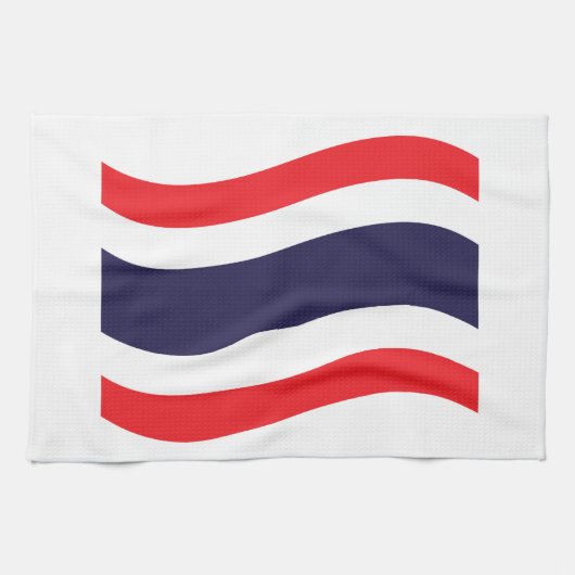 Thai Flag Wave Küchentuch (Horizontal)