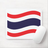 Thai Flag Wave Mousepad (Mit Mouse)
