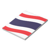 Thai Flag Wave Notizblock (Rotiert)