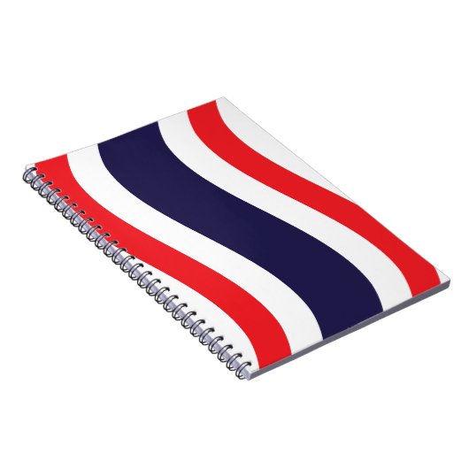 Thai Flag Wave Notizblock (Rechte Seite)