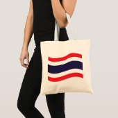 Thai Flag Wave Tragetasche (Vorderseite (Produkt))