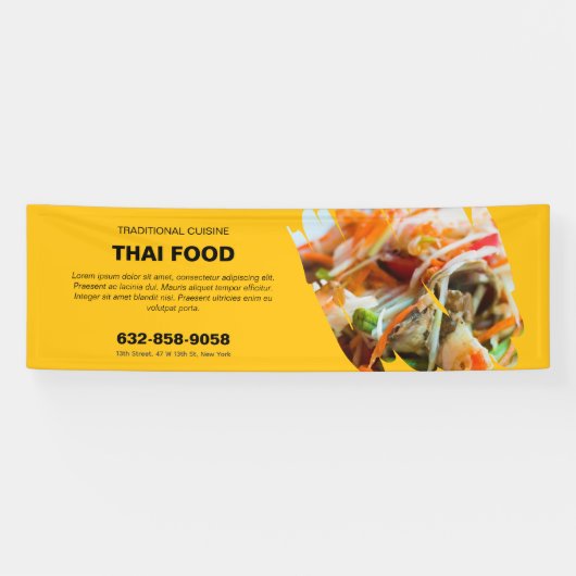 Thai Food Custom Editable Banner (Horizontal)