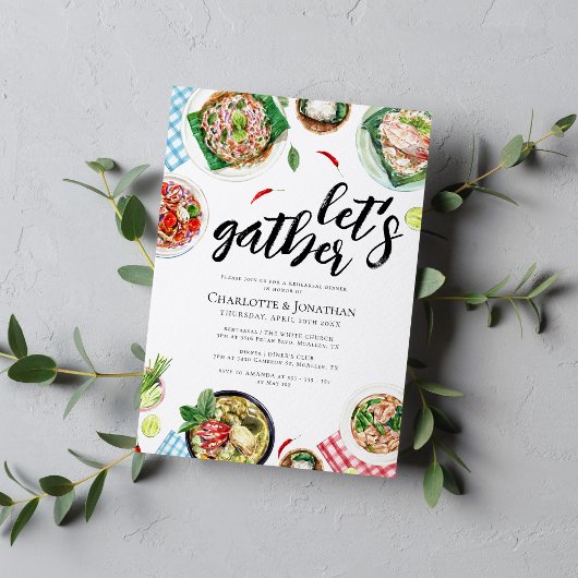 Thai Food Dinner Party Probe Dinner Einladung