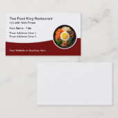 Thai Food Restaurant Asian Cuisine Business Cards Visitenkarte (Vorne/Hinten)