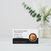Thai Food Restaurant Cuisine Business Cards Visitenkarte (Stehend Vorderseite)