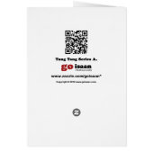 Thai Foot Massage ~ Reflexology map Card (Hinten)