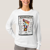 Thai Foot Massage ~ Reflexology map T-Shirt (Vorderseite)