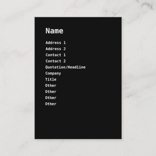 Thai Foot Massage ~ Reflexology map Visitenkarte (Vorderseite)