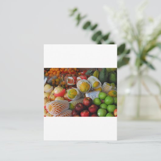 Thai Fruit Postkarte (Stehend Vorderseite)