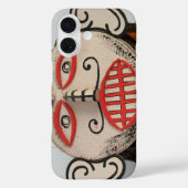 Thai Ghost Face, Phi Ta Khon Mask Festival, Loei Case-Mate iPhone Hülle (Rückseite)
