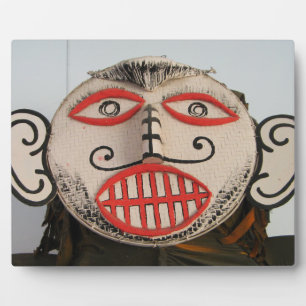 Thai Ghost Face, Phi Ta Khon Mask Festival, Loei Fotoplatte