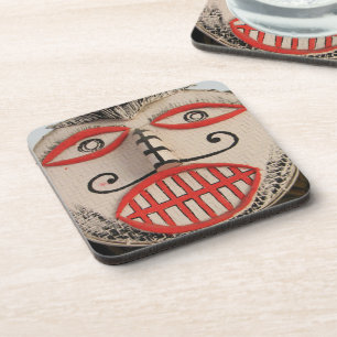 Thai Ghost Face, Phi Ta Khon Mask Festival, Loei Getränkeuntersetzer