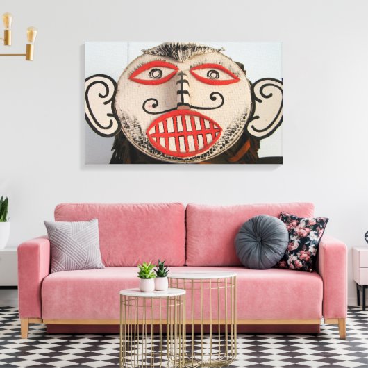 Thai Ghost Face, Phi Ta Khon Mask Festival, Loei Leinwanddruck (Insitu (Wohnzimmer))