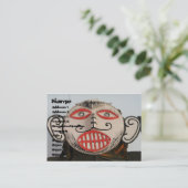 Thai Ghost Face, Phi Ta Khon Mask Festival, Loei Visitenkarte (Stehend Vorderseite)