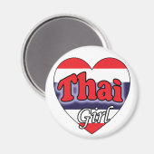 Thai Girl Magnet (Vorderseite/Rückseite)