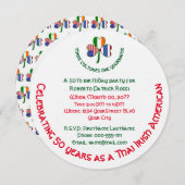 Thai Irish American Kleeblatt Birthday Einladung (Vorne/Hinten)