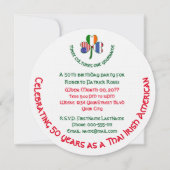 Thai Irish American Kleeblatt Birthday Einladung (Vorderseite)