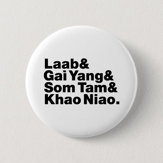 Thai Isaan Street Food Button (Vorderseite)
